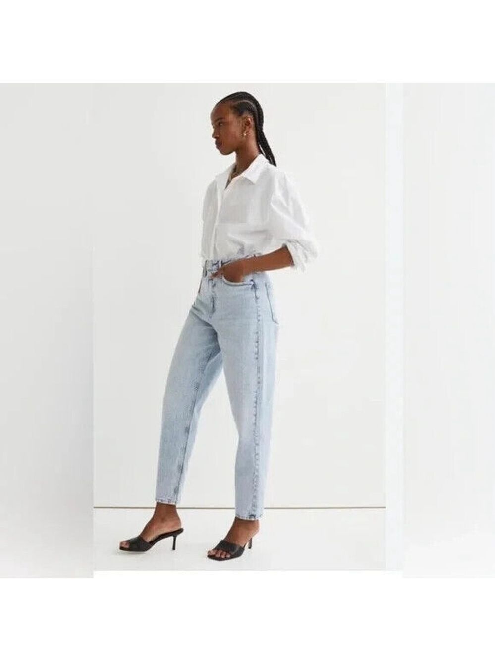 Refuge Denim Mom Jeans Size 15 - Tapered High Rise, Light Wash, Vintage Fit